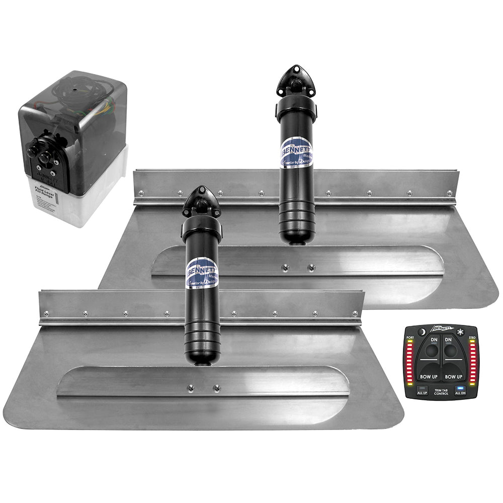 Système de trim hydraulique Bennett Marine 24x12 avec indication One Box