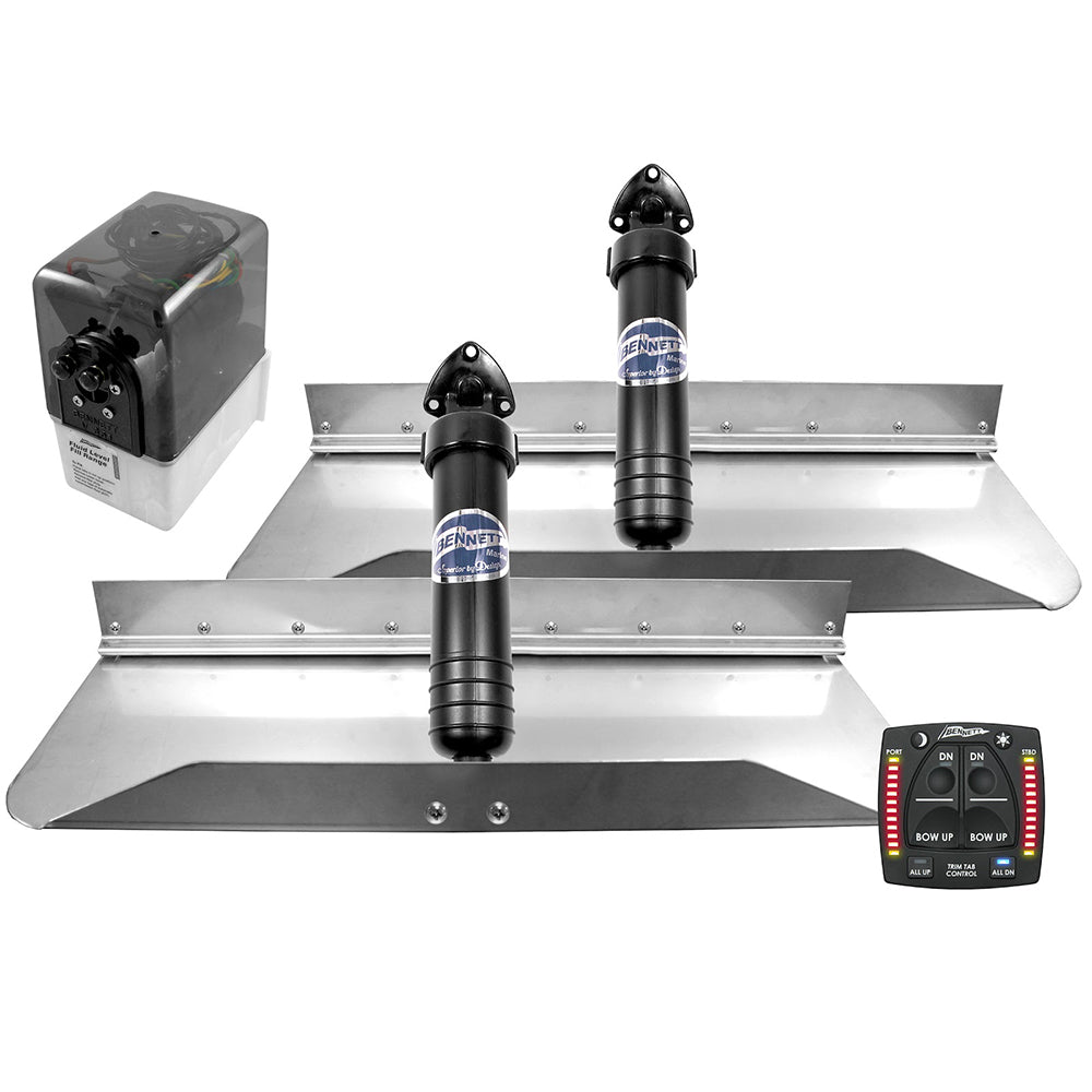 Système de trim hydraulique Bennett Marine 24x9 avec indication One Box