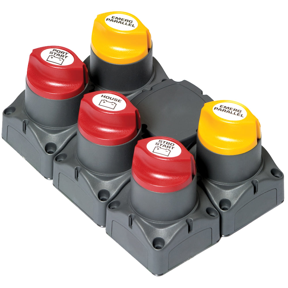 Groupe de distribution de batterie BEP pour deux moteurs hors-bord avec trois parcs de batteries et variateur de vitesse motorisé