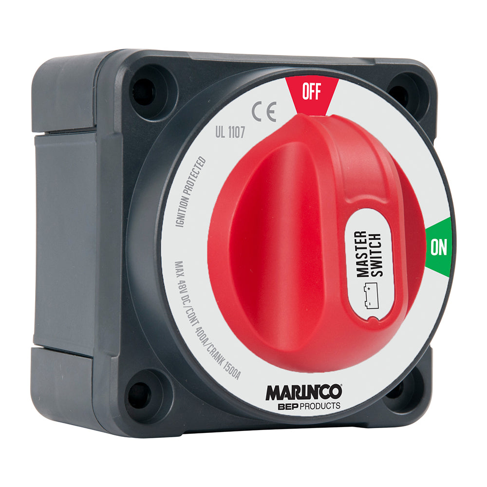 BEP Marine Pro Installer 400A double pole battery switch for battery management, mounted on a boat&