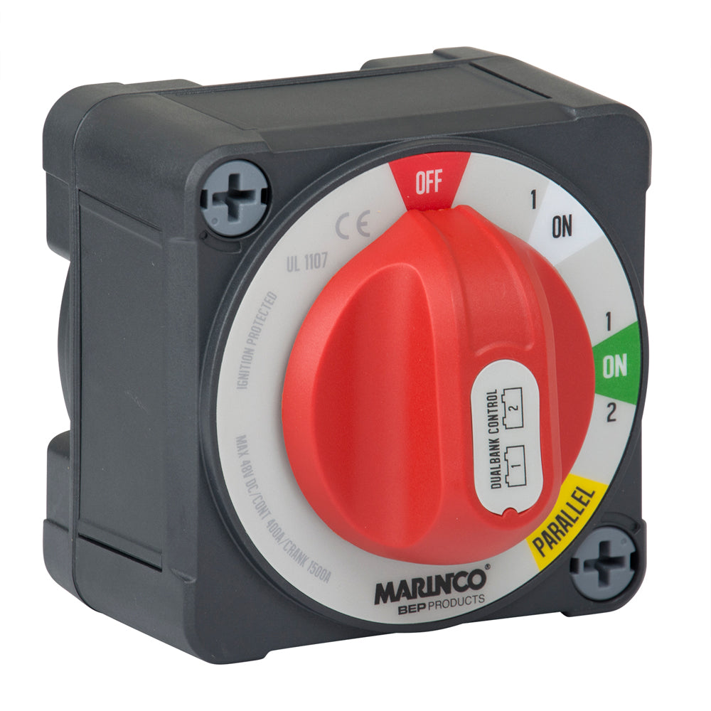 BEP Marine Pro Installer 400a EZ-Mount dual bank control battery switch for managing boat battery systems