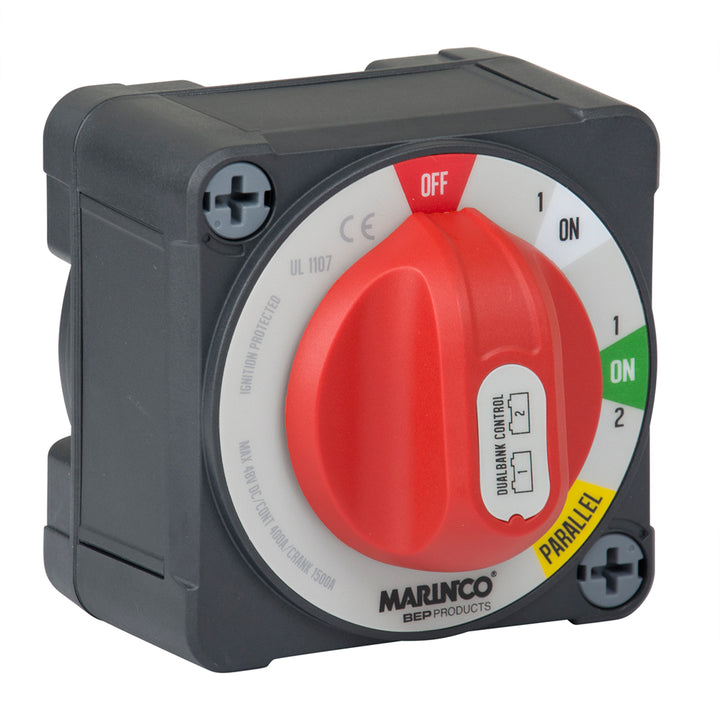 BEP Marine Pro Installer 400a EZ-Mount dual bank control battery switch for managing boat battery systems