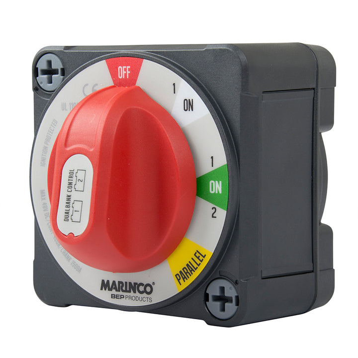 BEP Marine Pro Installer 400A EZ-Mount Dual Bank Control Battery Switch for managing marine battery banks