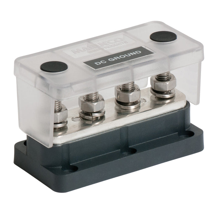 BEP Marine Pro Installer 4 Stud Bus Bar 500A for electrical connections, made of durable metal with four connection studs.