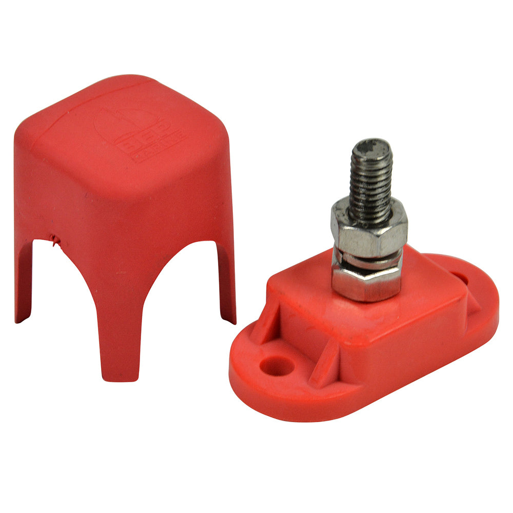 BEP Marine Pro Installer Single Insulated Distribution Stud 1/4-inch positive connection for busbars and electrical distribution.