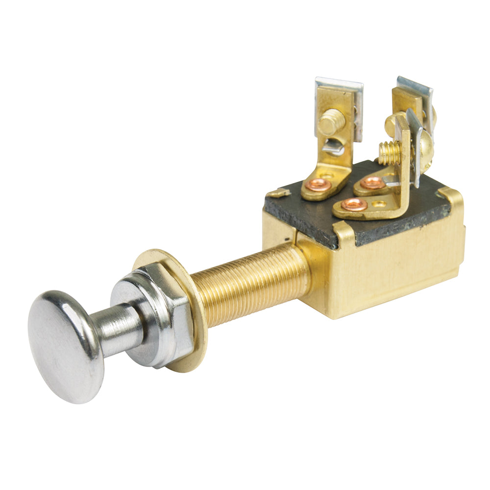 BEP Marine 2-Position SPST push-pull switch showing OFF and ON positions, used for marine electrical control.