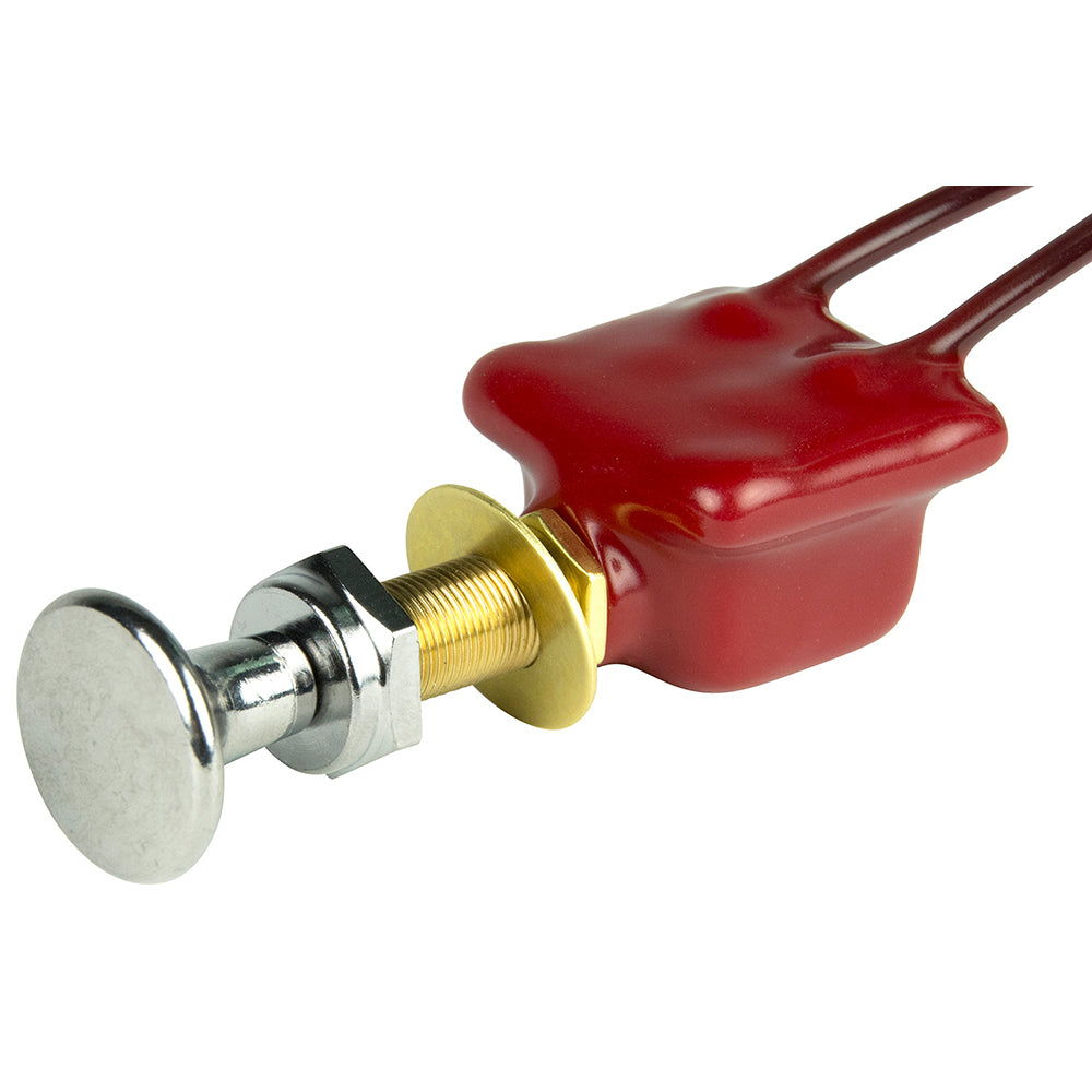 BEP Marine 2-Position SPST push-pull switch with wire leads, ON/OFF toggle for marine electrical applications