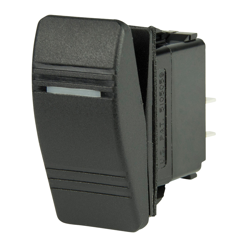 BEP Marine DPST Contura switch with amber LED indicator in OFF/ON position for marine electrical control.