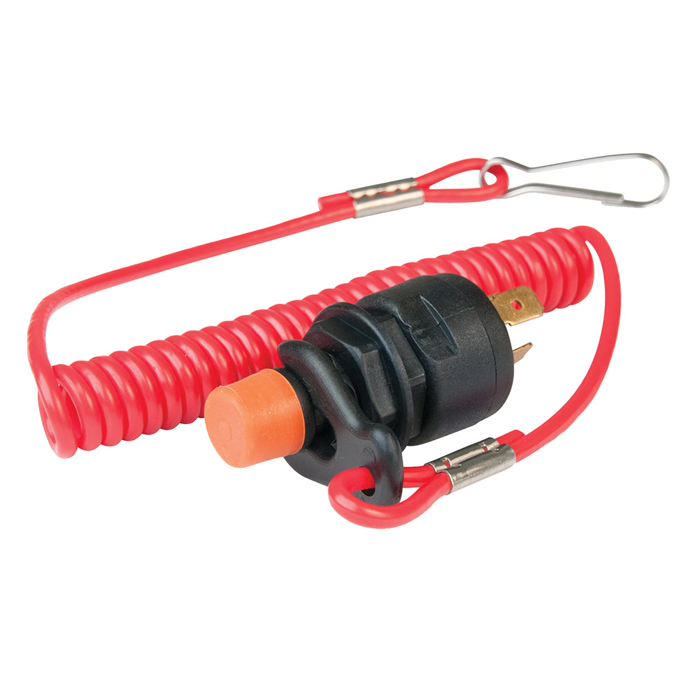 BEP Marine kill switch lanyard with safety switch, marine switches and accessories for emergency engine shutdown.