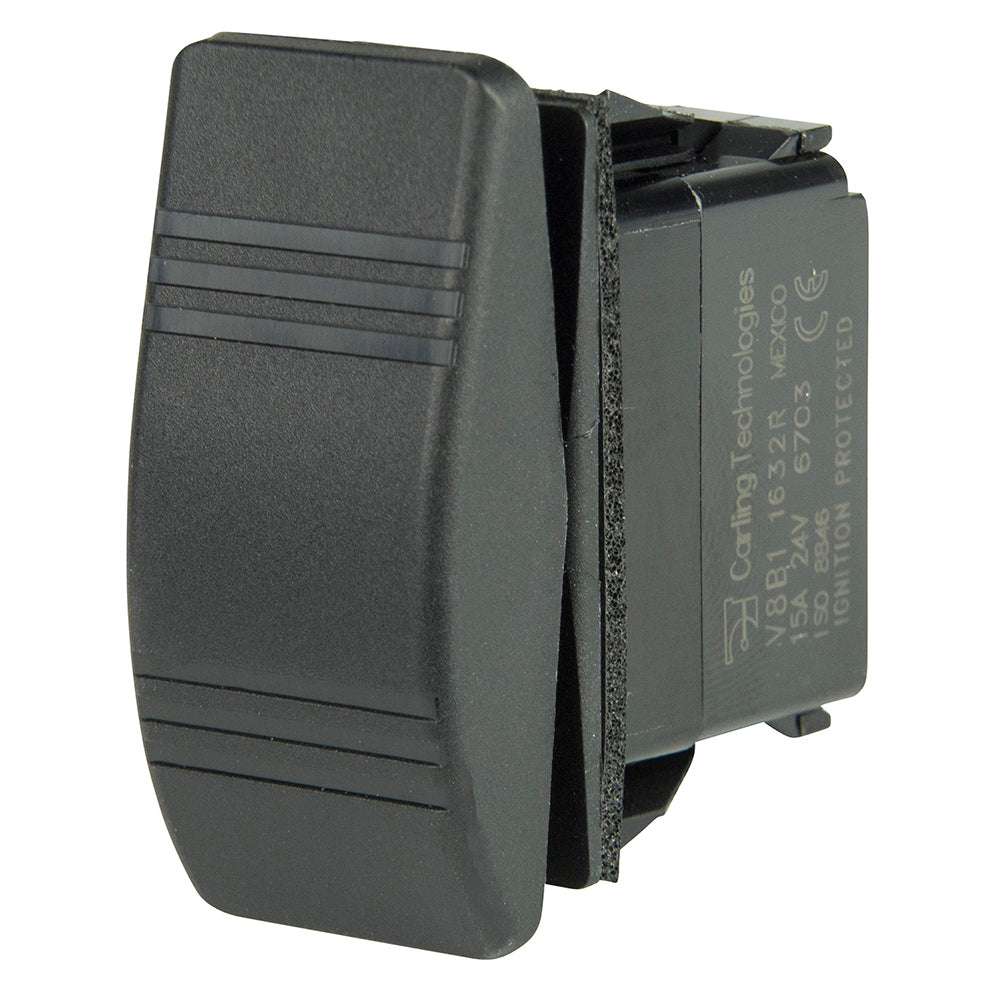 BEP Marine SPDT Contura switch with 2 LEDs showing ON/OFF/ON positions, used for marine electrical controls.