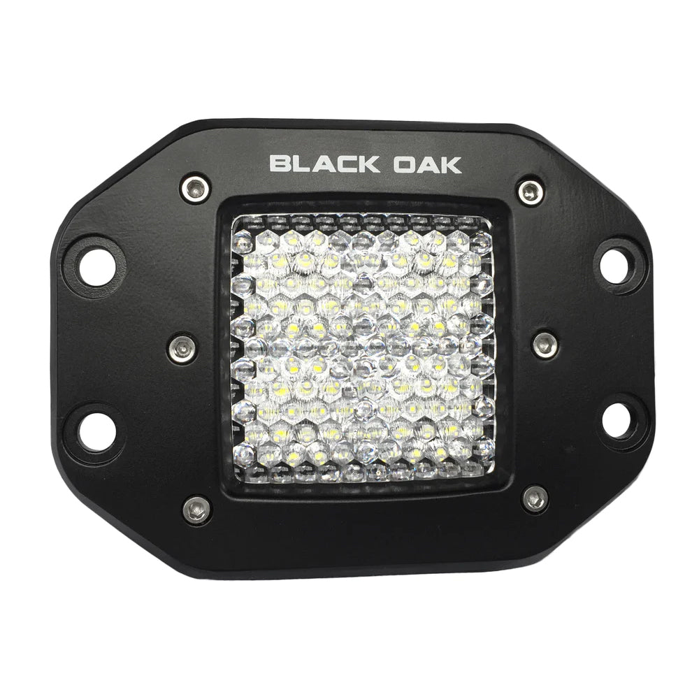 Luminaire encastré à DEL Black Oak 2" - Optique à faisceau large - Boîtier noir - Série Pro 3.0