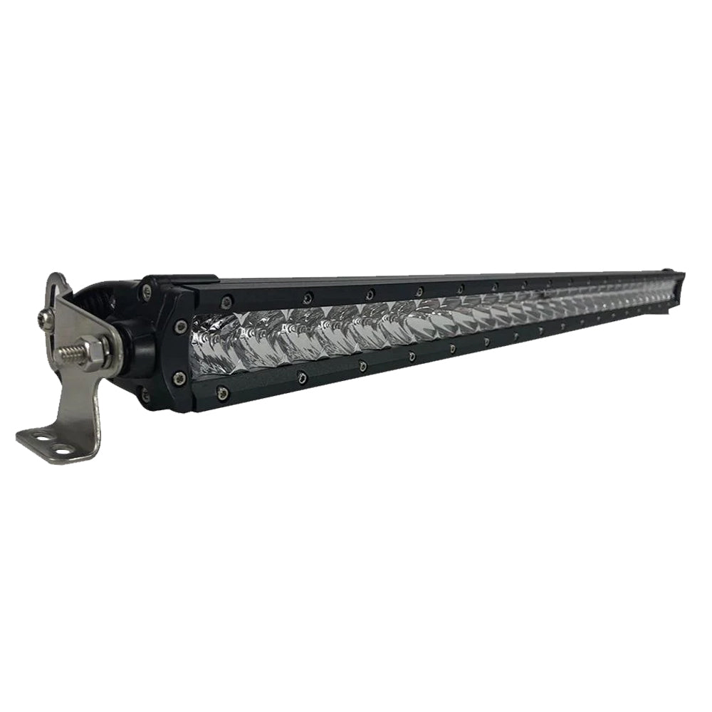 Barre lumineuse LED simple rangée Black Oak 30 po - Optique combinée - Boîtier noir - Série Pro 3.0