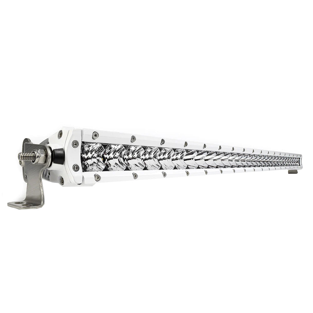 Black Oak LED Pro Series 3.0 30-inch single-row LED light bar with combo optics and white housing, designed for vehicle lighting.