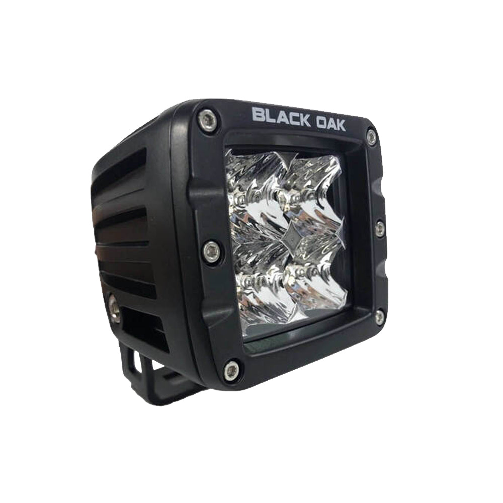 Black Oak LED Black Oak 2-inch LED Pod Light with spot optics and black housing, part of Pro Series 3.0 for versatile lighting.
