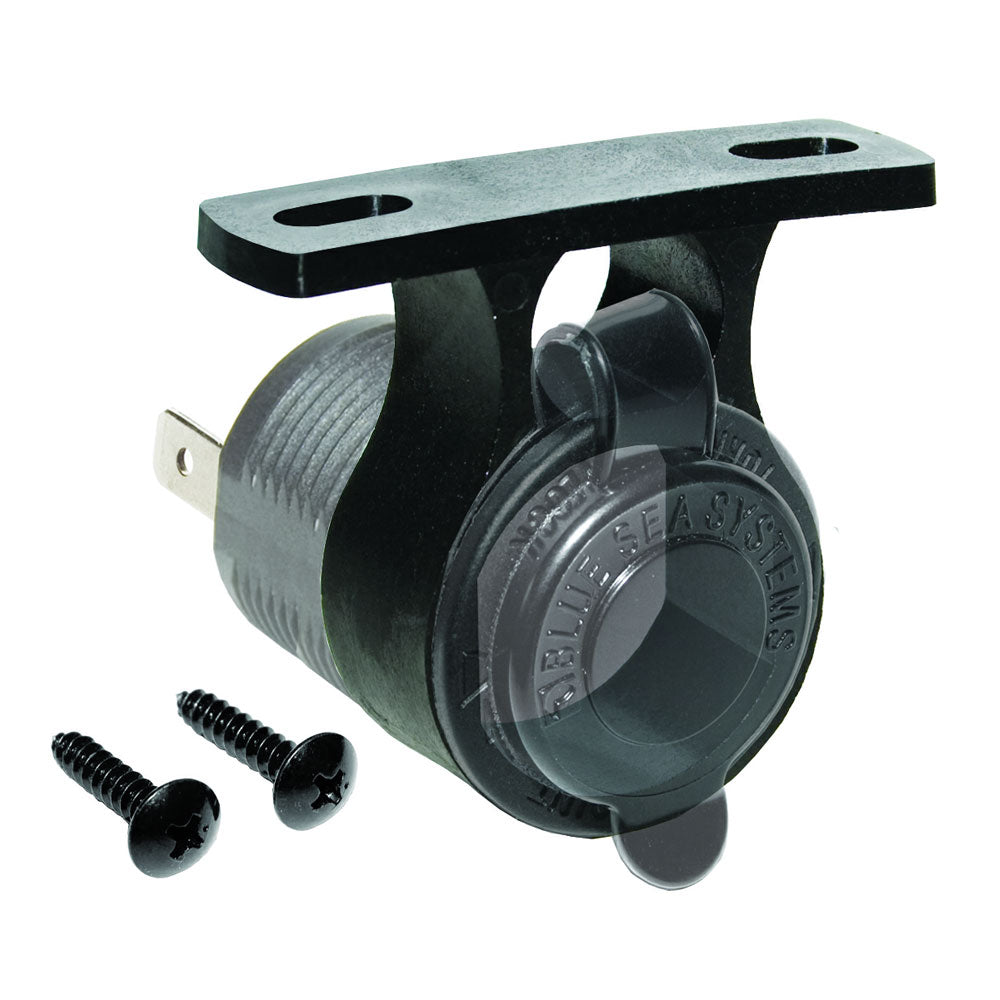 Blue Sea Systems Blue Sea 1014 mounting bracket for 12V socket, shown in a close-up view of the accessory component.