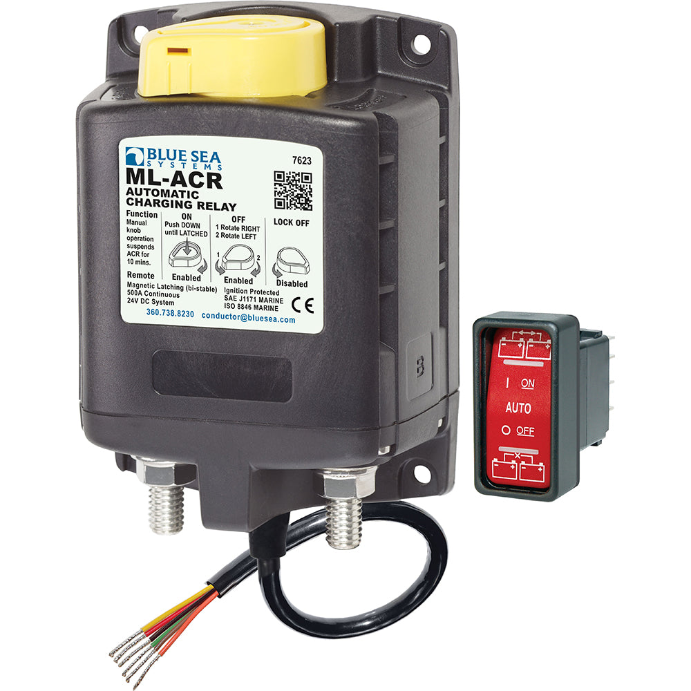 Relais de charge automatique robuste Blue Sea 7623 série ML - 24 V