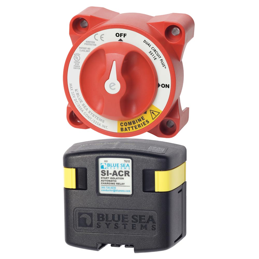 Blue Sea Systems Blue Sea 7650 Add-A-Battery battery management system device on a white background