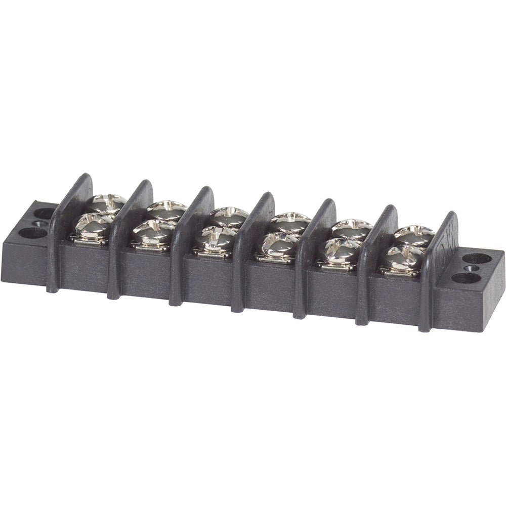 Blue Sea Systems 2406 terminal block with 6 circuits, 20AMP busbar connector for electrical wiring and distribution.