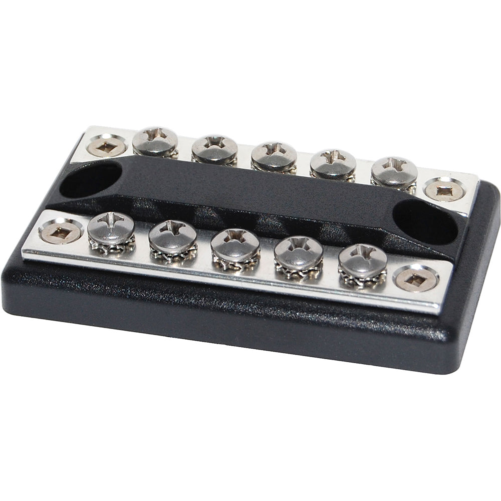 Blue Sea Systems Blue Sea 2701 DualBus 100A common busbars with 5 x 8-32 screw terminals for electrical connections