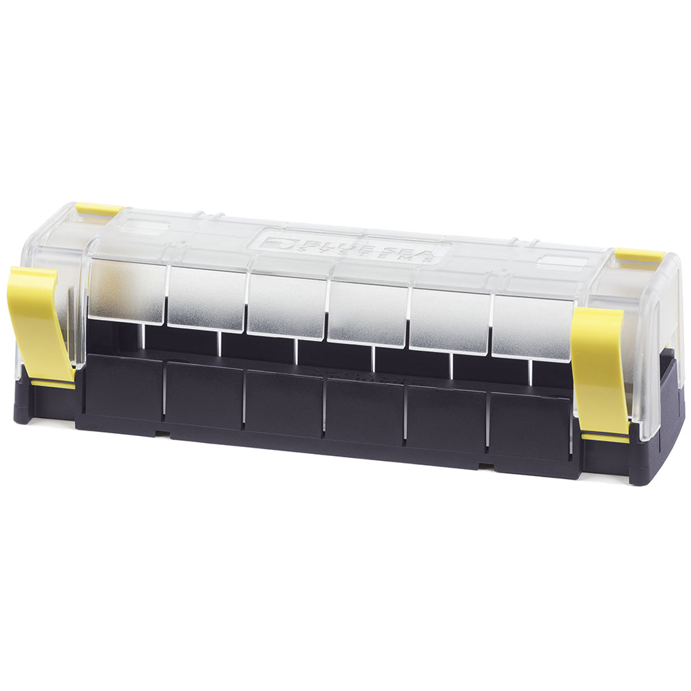 Blue Sea Systems Maxibus cover for 2105 and 2106 busbars, durable blue insulator for electrical connections.