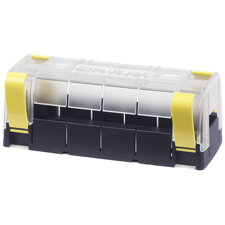 Blue Sea Systems Maxibus Cover for models 2127 and 2128, electrical busbar insulator cover in blue for secure wiring protection