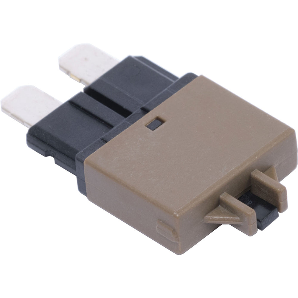 Blue Sea Systems low profile circuit breakers in blue, 2-pack, 7.5 Amp ATO/ATC style for electrical protection.