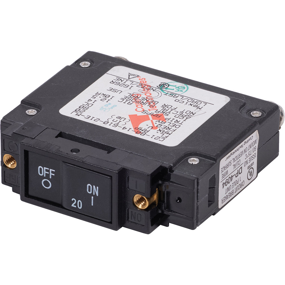 Disjoncteur Blue Sea 7443 UL-489 - 20 A à bascule plate