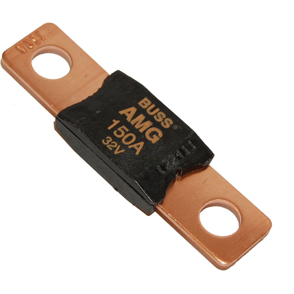 Blue Sea Systems Mega/AMG Fuse block with 150AMP fuse for automotive or marine electrical systems.
