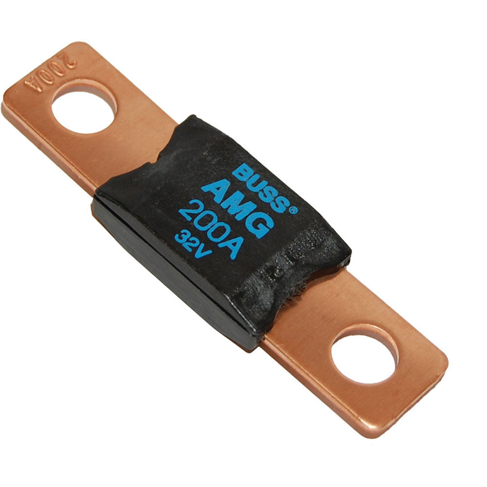 Blue Sea Systems 5105 MEGA/AMG Fuse block with 200AMP fuse, designed for high-current electrical protection.