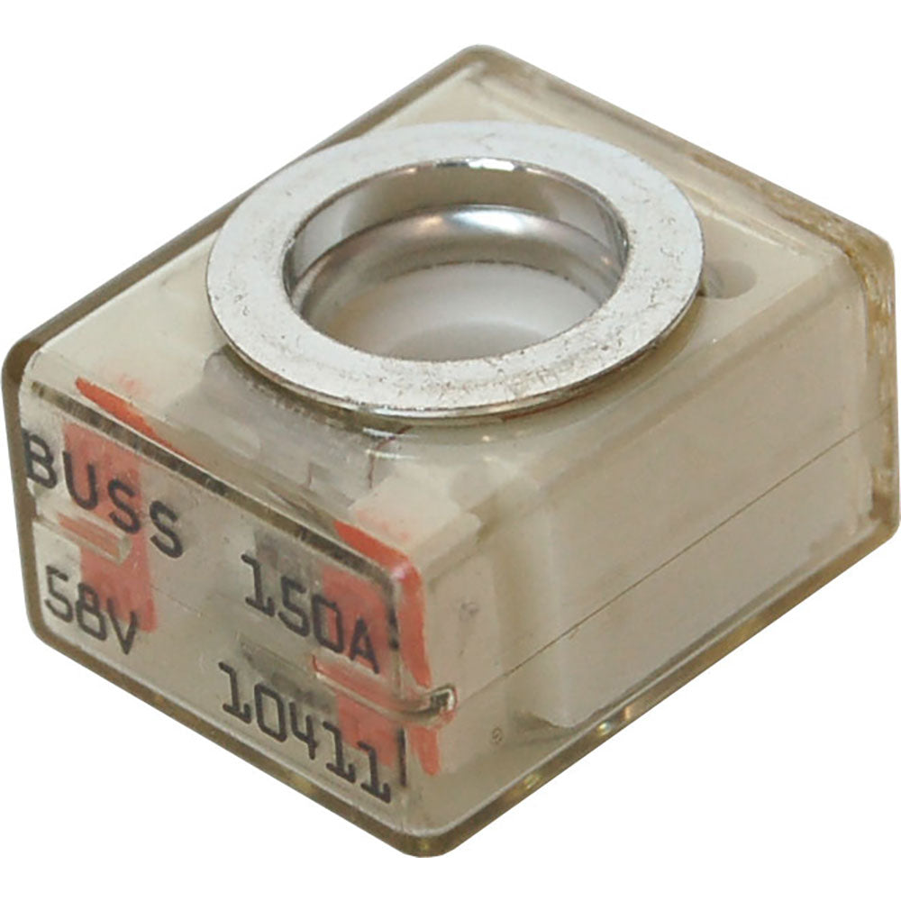 Blue Sea 5185 150A fuse terminal for fuse blocks and fuses, made by Blue Sea Systems, shown in close-up image.