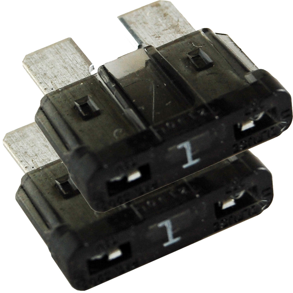 Blue Sea Systems 5235 1A ATO/ATC fuse for fuse blocks and automotive circuit protection, shown in a fuse holder.
