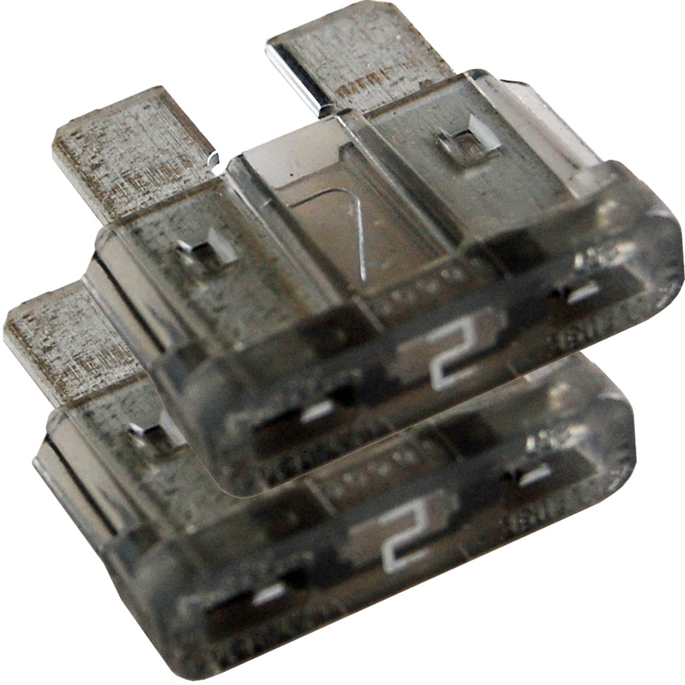 Blue Sea Systems 5236 2A ATO/ATC fuse in fuse block, designed for automotive and marine electrical systems.