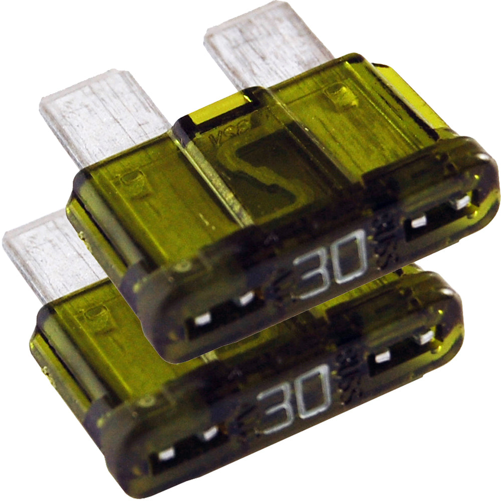 Blue Sea Systems Blue Sea 5245 30A ATO/ATC fuse inside a fuse block for automotive or marine electrical systems.