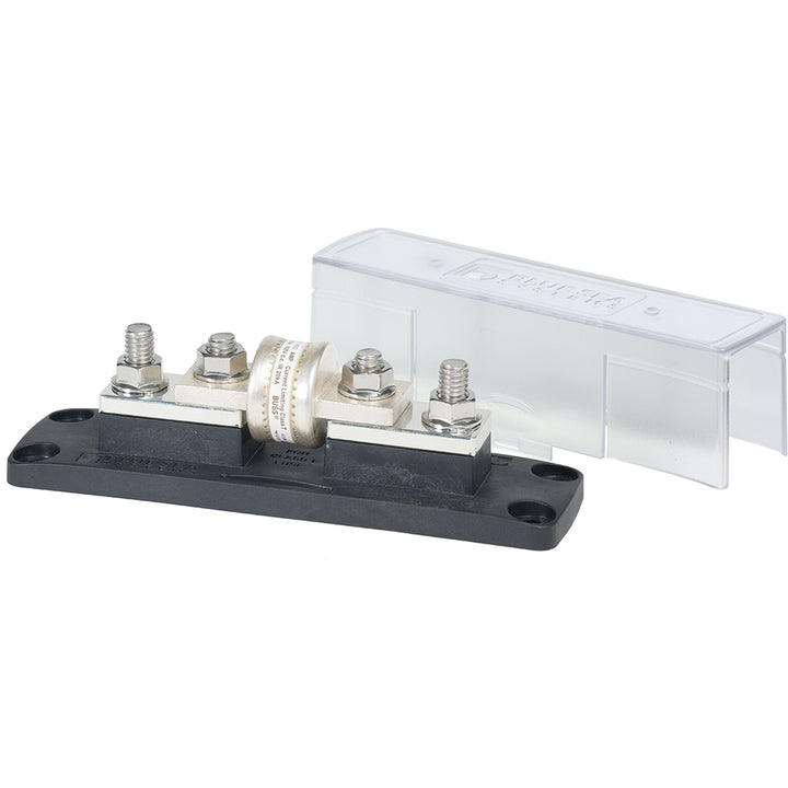 Blue Sea Systems 5502 Fuse Block Class T for 225-400 Amp circuits, durable electrical fuse block for automotive or marine use.
