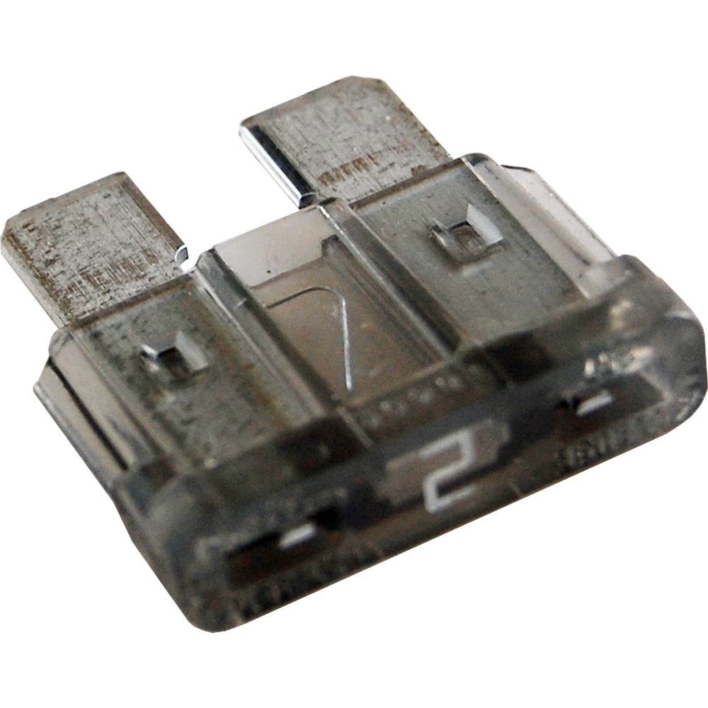 Blue Sea Systems ATO/ATC fuse pack with 25 blue 2-amp fuses, ideal for marine and automotive fuse blocks and electrical systems.