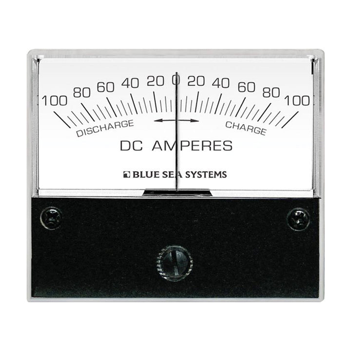 Ampèremètre analogique à centre zéro Blue Sea 8253 CC - Face 2-3/4", 100-0-100 ampères CC