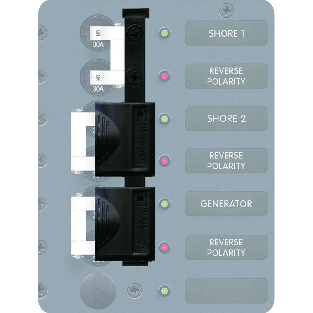 Blue Sea Systems 4126 AC A-Series Circuit Breaker Lockout slide for switches and accessories, blue plastic lockout device.