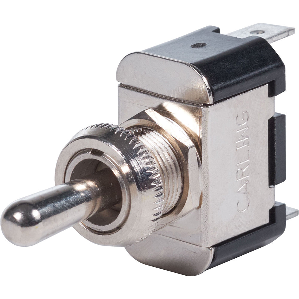 Blue Sea Systems WeatherDeck 4152 toggle switch with blue handle and durable weatherproof design for marine or outdoor use.
