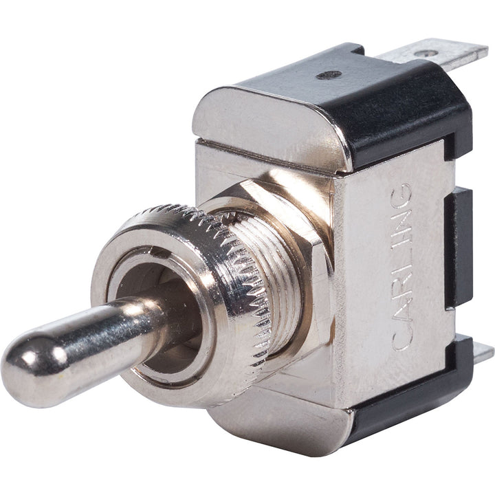 Blue Sea Systems WeatherDeck 4152 toggle switch with blue handle and durable weatherproof design for marine or outdoor use.