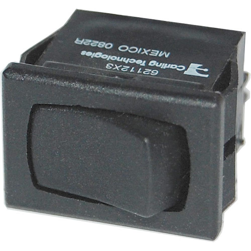 Blue Sea Systems 7491 360 Panel DPDT Rocker Switch with ON-ON positions, used for electrical control panels and accessories.