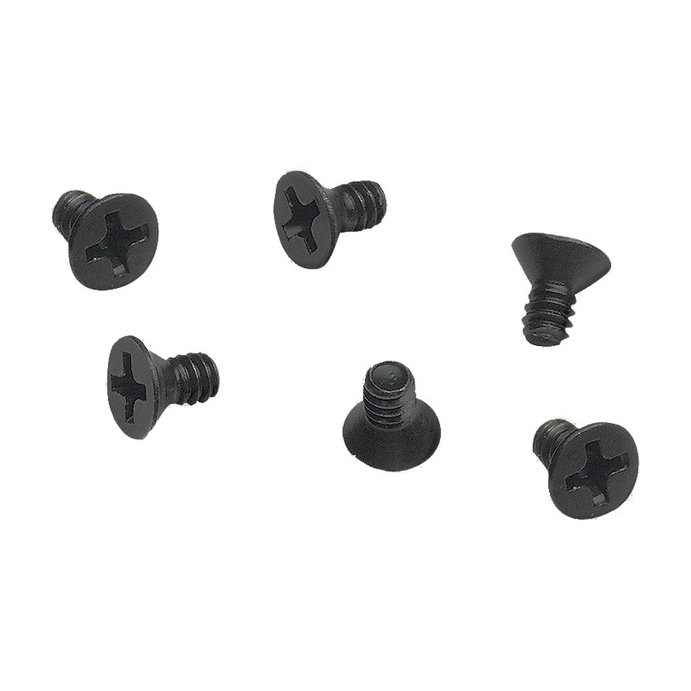 Blue Sea Systems 8035 circuit breaker mounting screws, 6-pack, in a clear plastic pack with metal screws for switch installation.