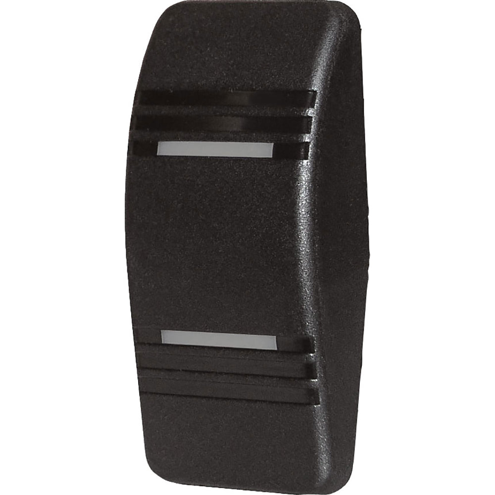 Blue Sea Systems Contura switch actuator in black with double lens, designed for marine or industrial switch control.