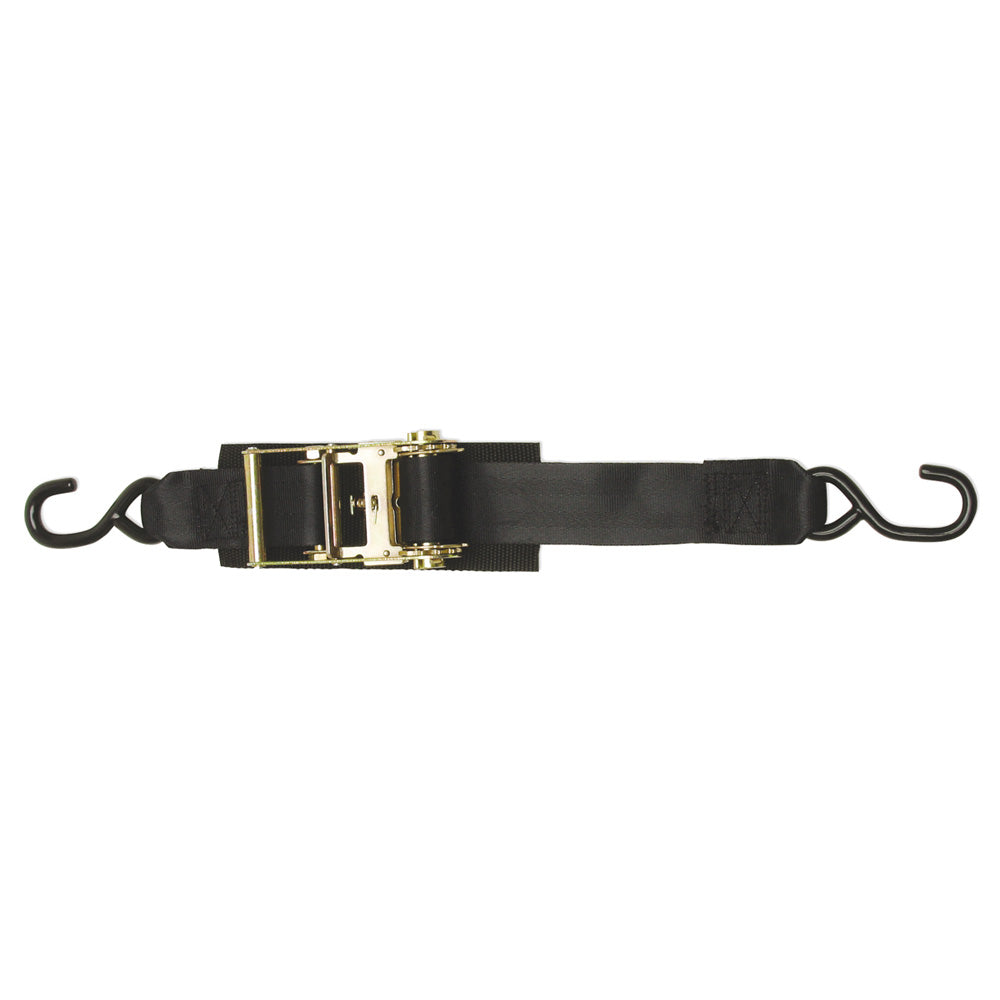 Pair of BoatBuckle heavy-duty transom tie-downs, 2-inch x 4-foot boat tie-down straps for secure boat transportation.
