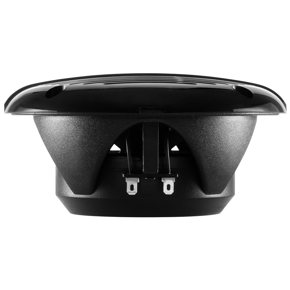Black Boss Audio 5.25-inch MR50B speakers with 150W power output, shown with speaker cones and mounting brackets.