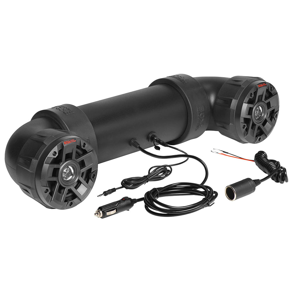 Boss Audio 24-inch UTV4B Powersports sound bar in black with 350W output, designed for off-road vehicle audio enhancement.
