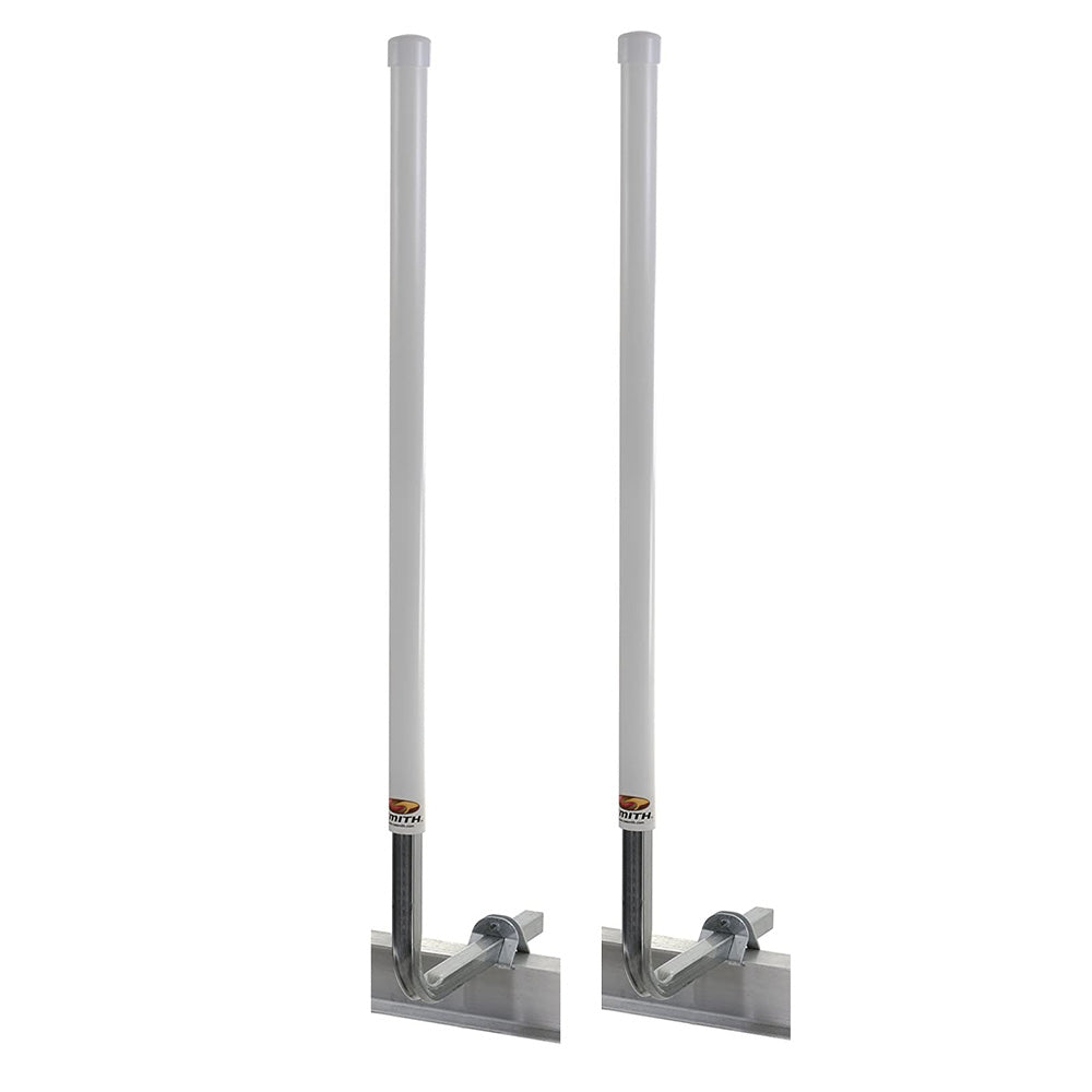 C.E. Smith 60-inch guide-on with I-beam mounting kit for boat trailers, featuring durable post guides and mounting hardware.