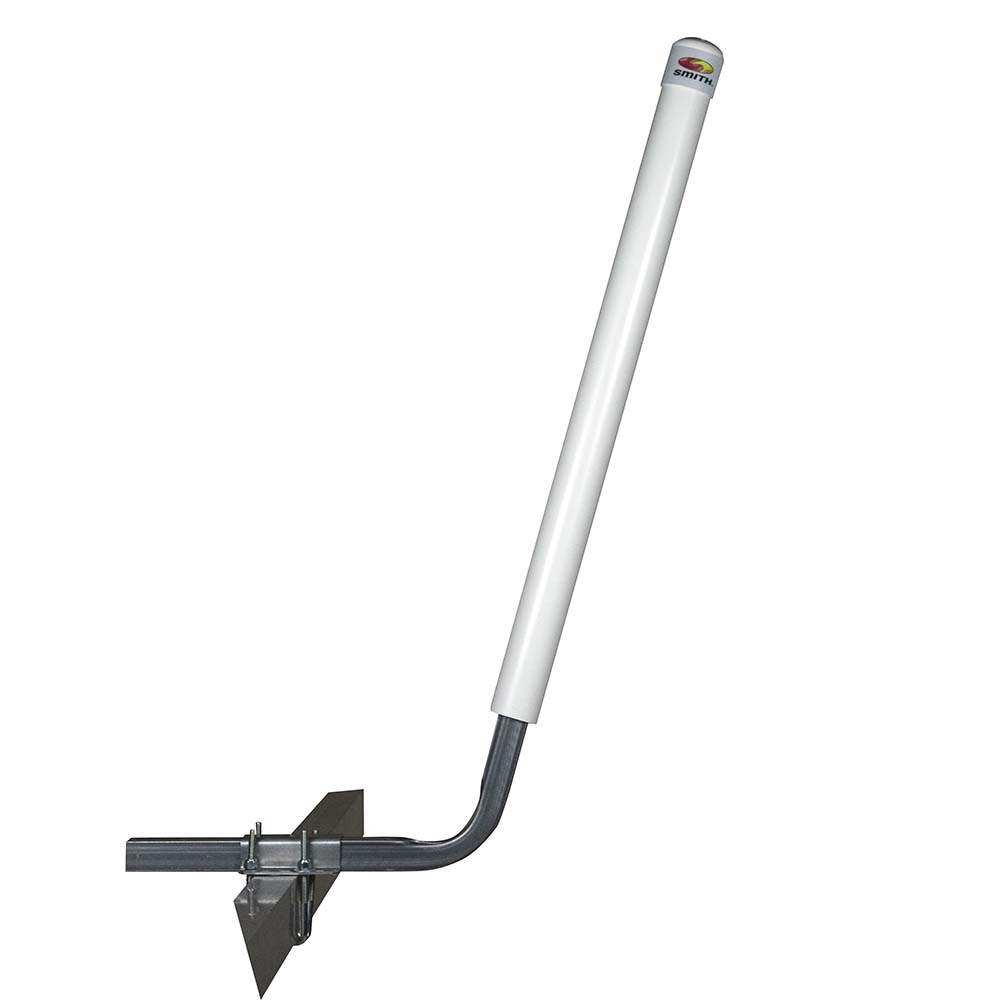 C.E. Smith 40-inch white angled post guide-on for boat trailers, durable guide-on for easy trailer alignment and protection.