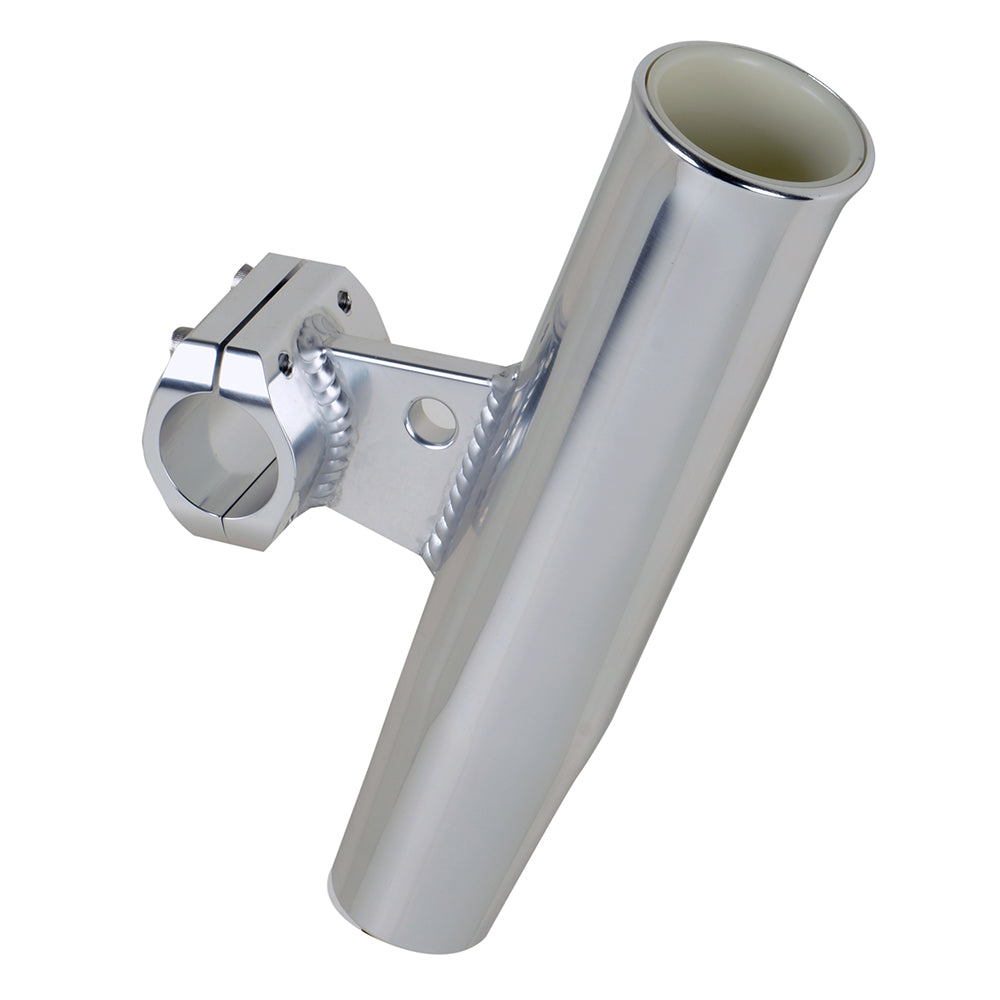 C.E. Smith aluminum clamp-on rod holder for boats, horizontal mount, 1.66-inch diameter, durable marine fishing accessory