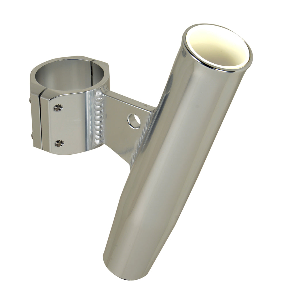 C.E. Smith Aluminum Clamp-On Vertical Rod Holder with 1.90-inch OD, durable marine fishing rod storage accessory