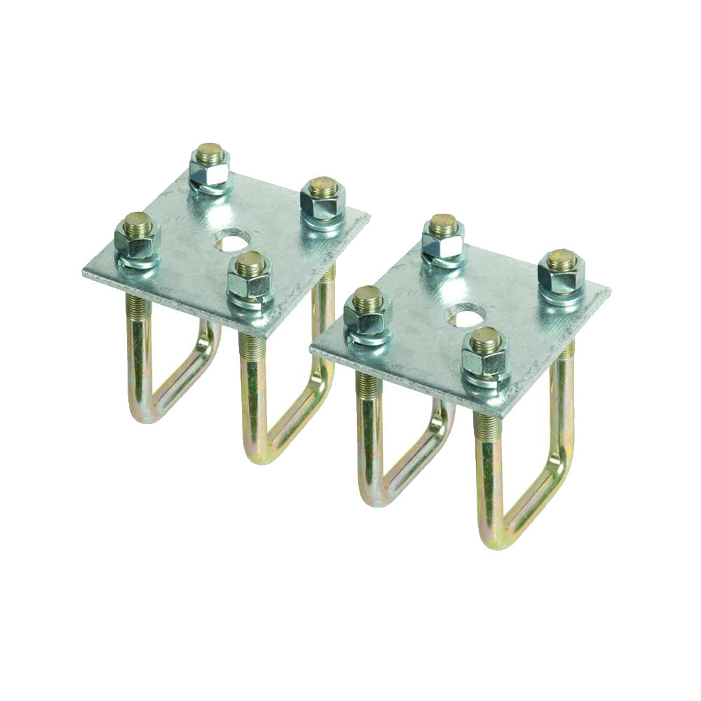 C.E. Smith axle tie plate kit for 1-1/2 inch square axles, includes rollers and brackets for trailer axle mounting.